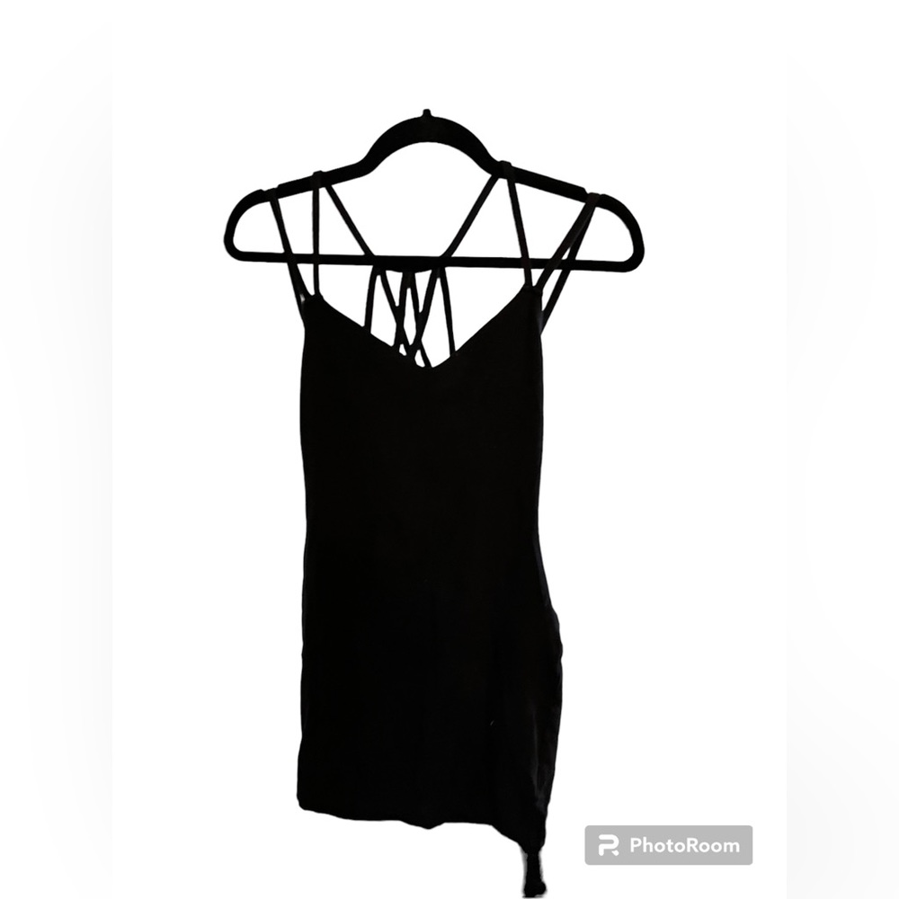 Spaghetti strapped fitted dress